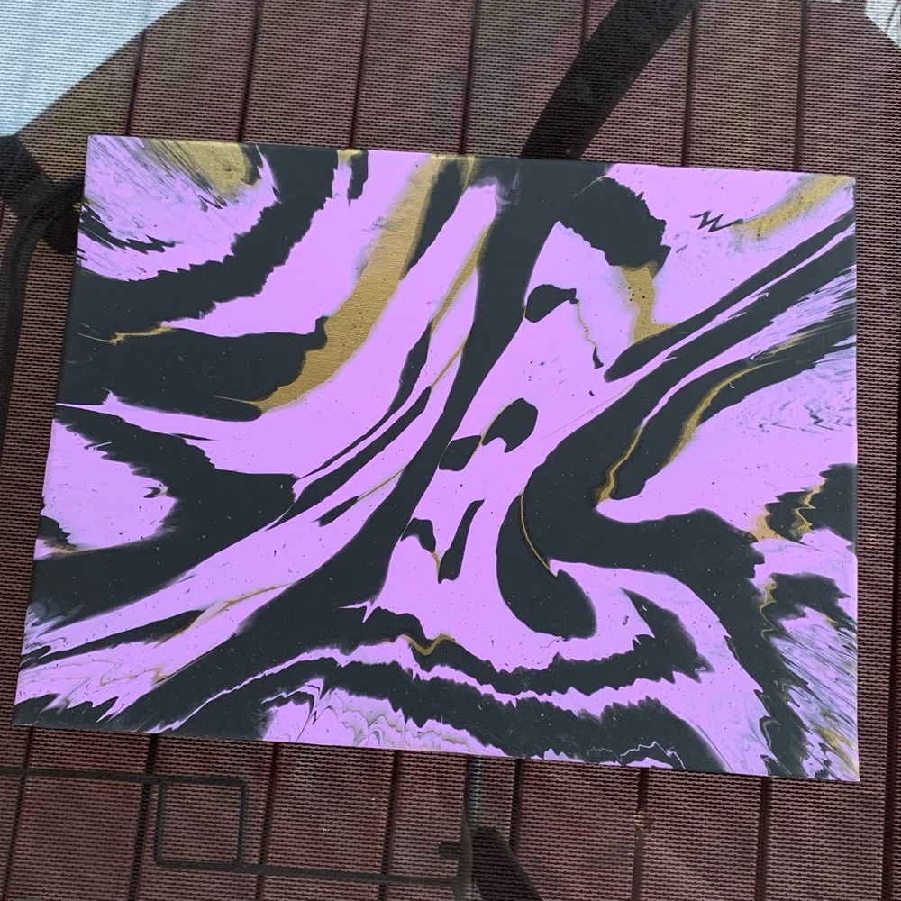 12” x 16” spin art